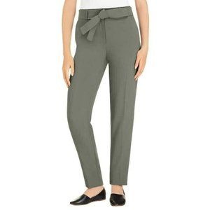 Hilary Radley Woman Front Tie Dress Pants- Green T